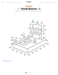 Claude Shannon printable worksheet preview