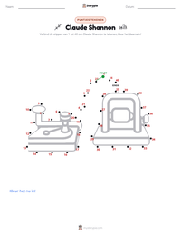 Claude Shannon afdrukbare werkblad voorbeeld