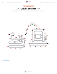 Claude Shannon yazdırılabilir çalışma sayfası önizlemesi