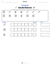 Claude Shannon printable worksheet preview
