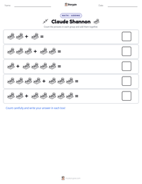 Claude Shannon printable worksheet preview