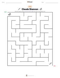 Claude Shannon printable worksheet preview