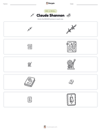 Claude Shannon printable worksheet preview