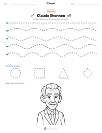 Claude Shannon printable worksheet preview