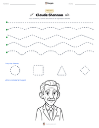 Vista previa de la hoja de trabajo imprimible de Claude Shannon