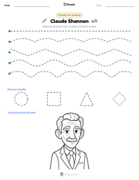 Podgląd drukowalnego arkusza ćwiczeń Claude Shannon