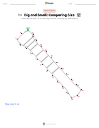 Big and Small: Comparing Size printable worksheet preview