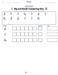 Big and Small: Comparing Size printable worksheet preview