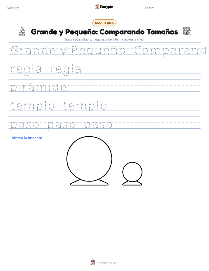 Práctica de Escritura
