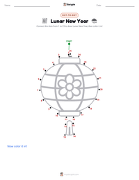 Lunar New Year printable worksheet preview