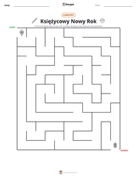 Podgląd drukowalnego arkusza ćwiczeń Księżycowy Nowy Rok