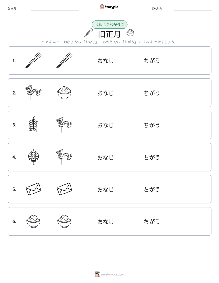 同じか違うか