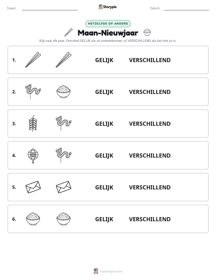 Zelfde of Verschillend