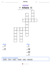 Arizona printable worksheet preview