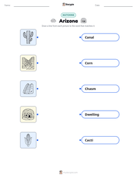Arizona printable worksheet for kids