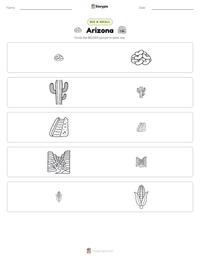 Arizona printable worksheet preview