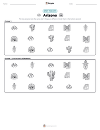 Arizona printable worksheet preview