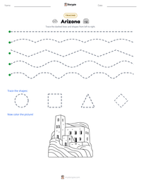 Arizona printable worksheet preview