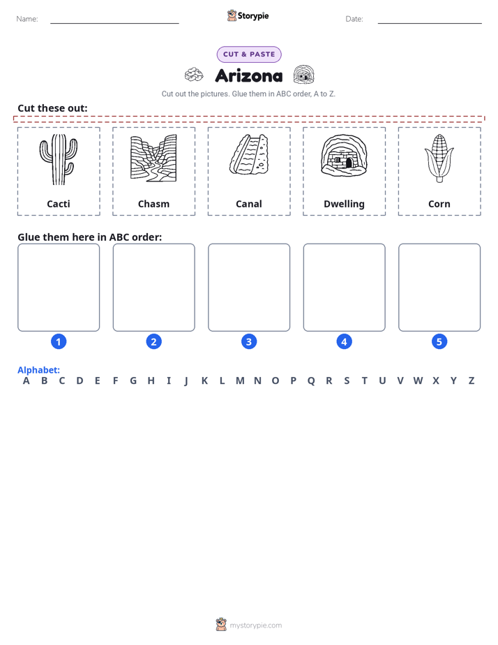 Cut & Paste Alphabet
