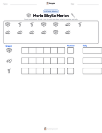 Maria Sibylla Merian printable worksheet preview