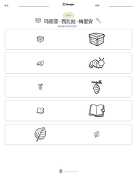 玛丽亚·西比拉·梅里安 可打印工作表预览