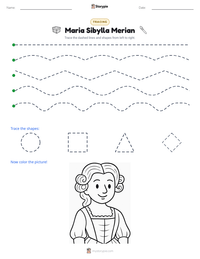 Maria Sibylla Merian printable worksheet preview