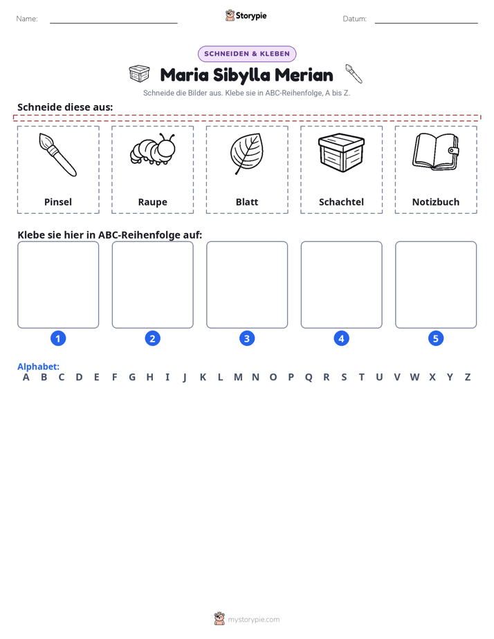 Schneiden & Einfügen Alphabet