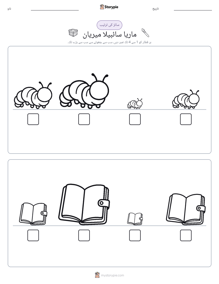 سائز کی ترتیب