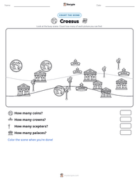 Croesus printable worksheet preview