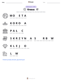 Podgląd drukowalnego arkusza ćwiczeń Krezus