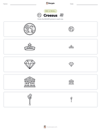Croesus printable worksheet preview