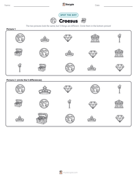 Croesus printable worksheet preview