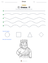 Croesus printable worksheet preview