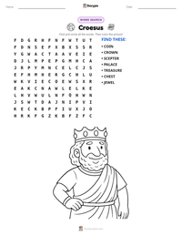 Croesus printable worksheet preview