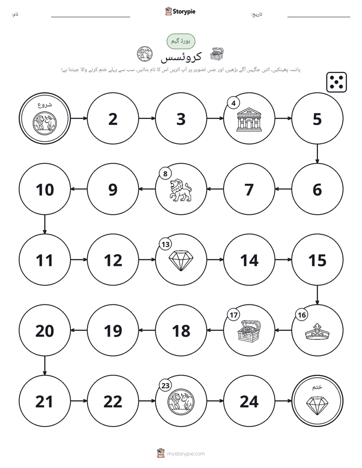 رول اور منتقل کریں کھیل