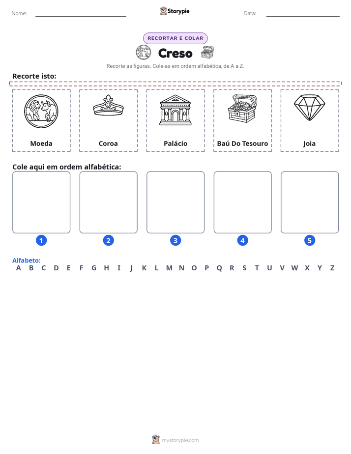 Recortar & Colar Alfabeto
