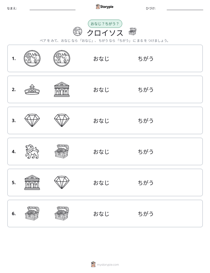 同じか違うか