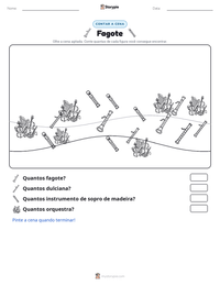 Prévia da folha de atividades imprimível Fagote