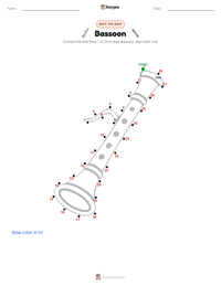Bassoon printable worksheet preview