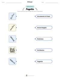 Scheda stampabile di Fagotto per bambini