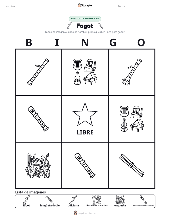 Bingo de Imágenes