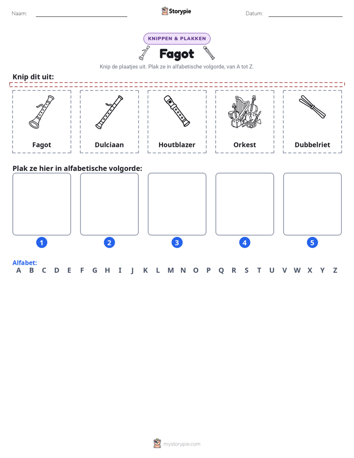 Knip & Plak Alfabet