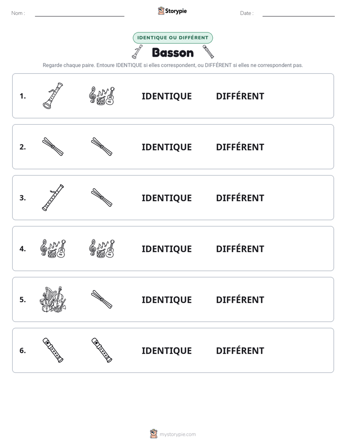 Identique ou Différent