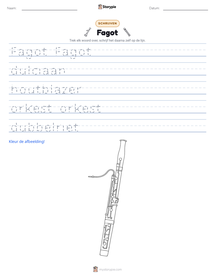 Schrijf Oefening