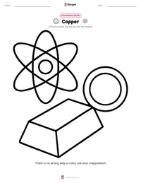 Copper coloring page for kids