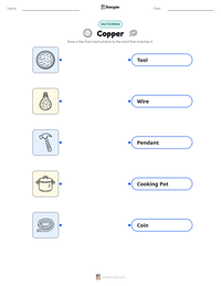 Copper printable worksheet for kids