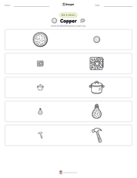 Copper printable worksheet preview