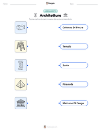 Scheda stampabile di Architettura per bambini