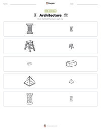 Architecture printable worksheet preview