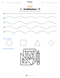 Architecture printable worksheet preview
